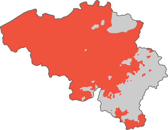 Hard water in Belgie