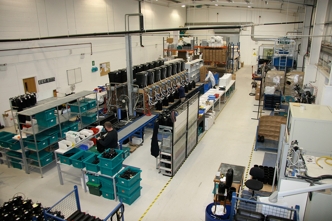 Onze fabriek in Engeland